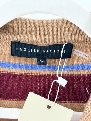 English Factory striped cardigan sweter, XS