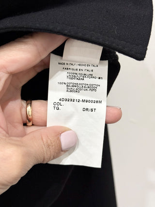 Moschino Long Sleeve Notch Lapel Single Breasted Blazer Black Women's Size 38/2