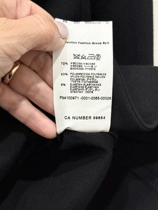 Moschino Long Sleeve Notch Lapel Single Breasted Blazer Black Women's Size 38/2