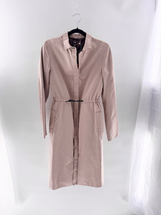 Cesare Fabbri trenchcoat 100% silk, M