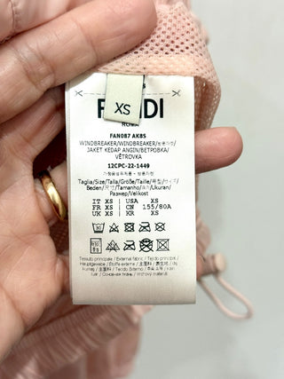 Fendi nylon baguete bag windbreaker jacket, XS