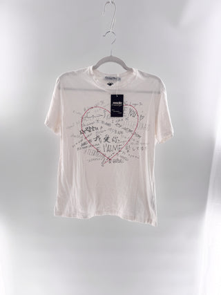 Christian Dior Dioramour Graffiti Heart "I Love You" T-Shirt, L