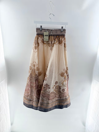 Zimmermann gattered maxi skirt, 0P