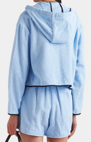 Prada Pre-Fall 2021 Collection by Miuccia Prada and Raf Simons Hoodie Blue 40