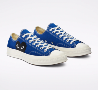 NWOT Converse x Comme Des Garçon Chuck 70 OX "CDG Play" Sneakers Blue White 3