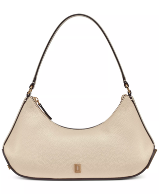 NWOT Karl Lagerfeld Paris Arielle Leather Shoulder Handbag Cream