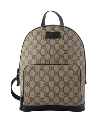 Gucci Eden GG Supreme Canvas Small Backpack Beige / Black