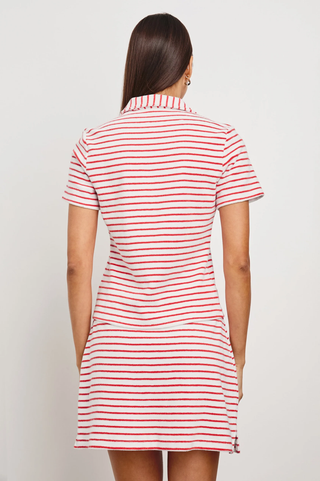 NWT Rails Naveli Short Sleeve Collared Court Polo Shirt Cherry Stripe Women's XS