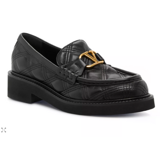 NWOT Valentino Garavani VLogo Quilted Chunky Loafers  Shoes Black Women's EU 40