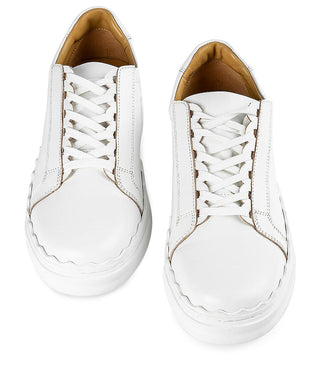 NWOT Tony Bianco X Revolve Qai Leather Lace Up Sneakers Milk Women's Size 9
