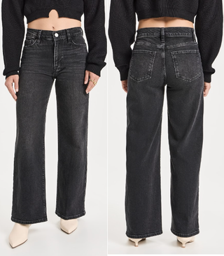 Frame Le Pixie High Waisted Slim Wide Leg Palazzo Jeans Hutchinson Women's 31
