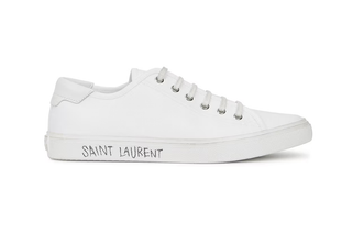 Saint Laurent's Canvas Low Top Comfort Sneakers Malibu White Women's Size EU 37