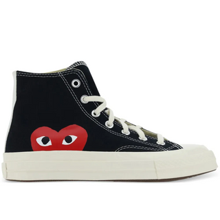 Converse X Comme Des Garçons CDG Play Chuck Taylor High-Top Sneakers Black US 6