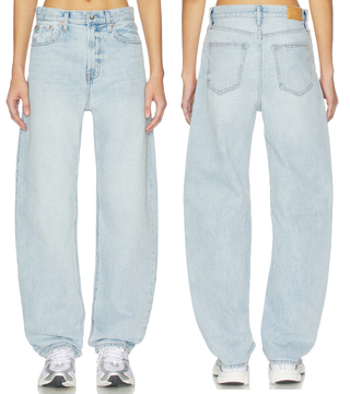 NWT Pistola Wes High Rise Full Length Denim Barrel Jeans Waves Women's Size 27