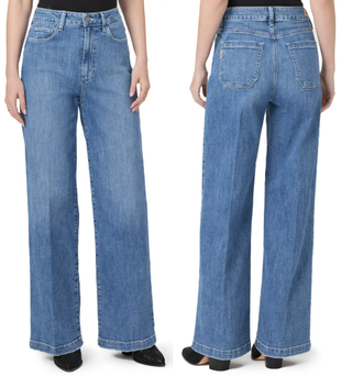 NWT Paige Genesee High Waisted Denim  Wide Leg Jeans Liberty Women's Size 30