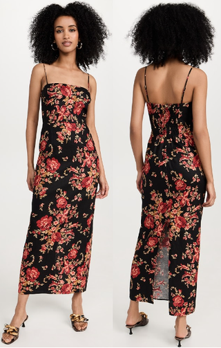 Reformation Frankie Linen Floral Linen Sleeveless Maxi Dress Admire Women's Size 0