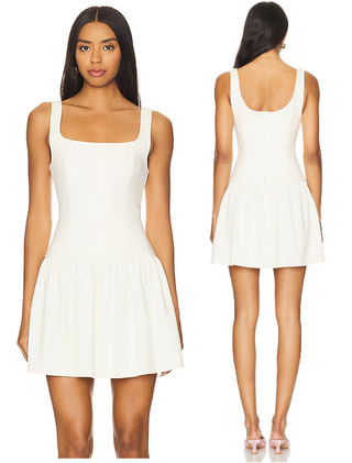 Sophie Rue Addie Sleeveless Fit and Flare Mini Dress White Women's Size Small
