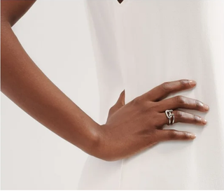 Tiffany & Co. HardWear Two-Row Ring Sterling Silver Women's Size 7