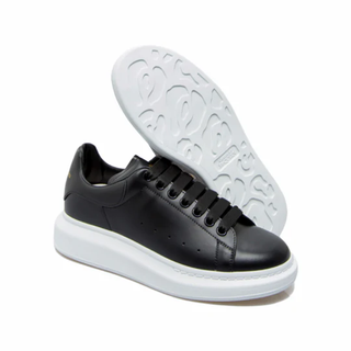Alexander McQueen Larry Leather Chunky Sole Low Top Sneakers Black EU 38