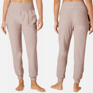 Beyond Yoga Spacedye Slim Fit Midi Jogger Pants Chai Beige Women's Size Medium