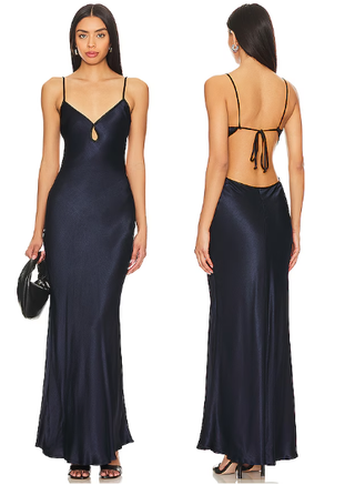 Bec + Bridge Cedar City Satin Sleeveless Maxi Dress Women's US 2