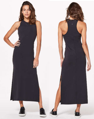 Lululemon Get Going Sleeveless Racerback Midi Tank Dress Black (First Release) 8