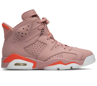 Nike Air Jordan X Aleali May 6 Retro Leather Sneaker Millennial Pink Women's 8.5
