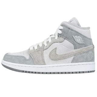 Nike Air Jordan 1 Mid SE Particle College Grey Sneakers Shoes Women's Size US 9