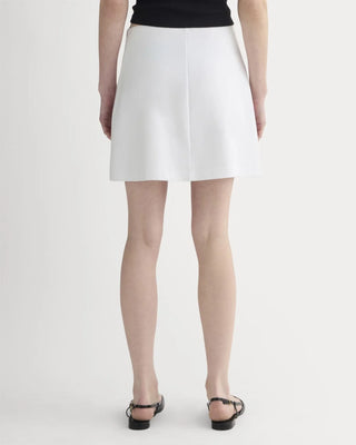 NWT Everlane Organic Blend High Rise Knit Mini Pencil Skirt White Women's Small