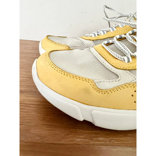 Mark Nason Block West Leather Sneakers Shoes Yellow Women's Size 8.5