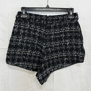 Coolrated Miami Tweed Plaid High Waisted Shorts Black/White Women's Size XS