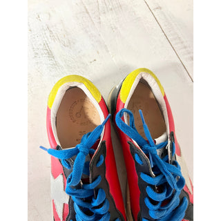 Bonpoint x Golden Goose Leather Skateboard Sneakers Red/Black/Blue Size 36 / 6