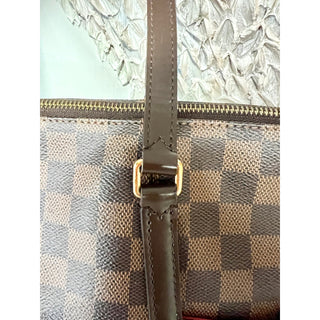 Louis Vuitton Damier Ebene Canvas Totally MM Shoulder Tote Bag Brown