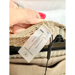 NWT Fashion Nova Summer In Bali 2 Piece Coverup Matching Set Mocha Womens Size S