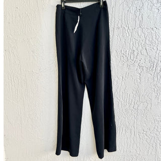 NWT Parker High Rise Pleated Front Wide Leg Trouser Pants Black Women's Size 8