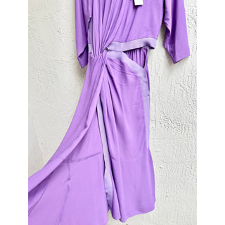 $1.950 NWT Stella Mccartney Magnolia Cutout Midi Dress Purple Women IT 42 / US 8