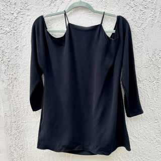 The Row Cold Shoulder Krauss Halter Neck Top Blouse Black Women's Size Small