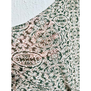 Muche Et Muchette Dolman Sleeve Paisley Cover Up Dress Green Women's OS / Medium