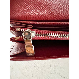Louis Vuitton Sarah Epi Textured Leather Continental Wallet Castillan Red