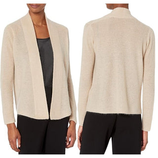 Vince Long Sleeve Ribbed Convertible Cardigan Sweater Heather Clay Women's XXS