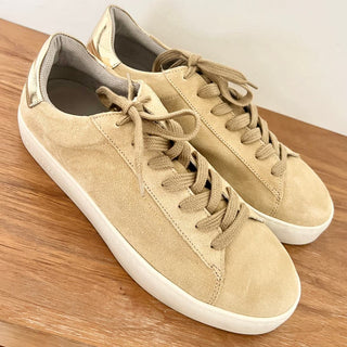 NWT AllSaints Shana Low Top Chunky Sole Suede Sneakers Oak Beige Women's US 11