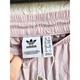 NWT Adidas Original Elastic Waist Cuffed Jogger Pants Purple Women's Size Small