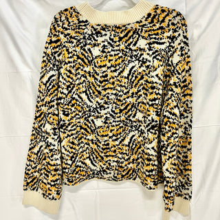 NWT Rachel Comey x Target Animal Print Pullover Sweater Yellow Women's Size XL