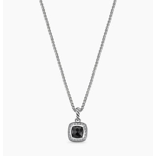 NWT David Yurman Albion Sterling Silver Black Onyx & Diamond Ring & Necklace Set