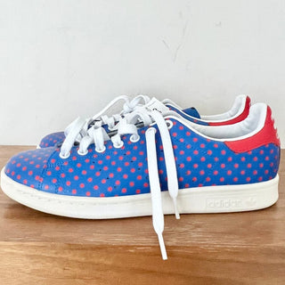 NWT Adidas Stan Smith Polka Dot Leather Trainers Sneakers Blue Red Men Size US 9