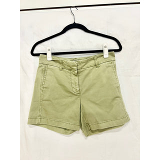 J. Crew Cotton Blend 5" Stretch High Rise Chino Short Olive Sand Women's Size 0