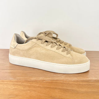 NWT AllSaints Shana Low Top Chunky Sole Suede Sneakers Oak Beige Women's US 11