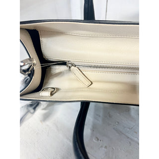 NWT Narciso Rodriguez Leather Detachable Crossbody Strap Tote Handbag Black
