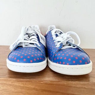 NWT Adidas Stan Smith Polka Dot Leather Trainers Sneakers Blue Red Men Size US 9