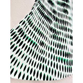 $600 NWT Dries Van Noten Len Lye Printed Sarian Bis Maxi Skirt White Women 36 /4